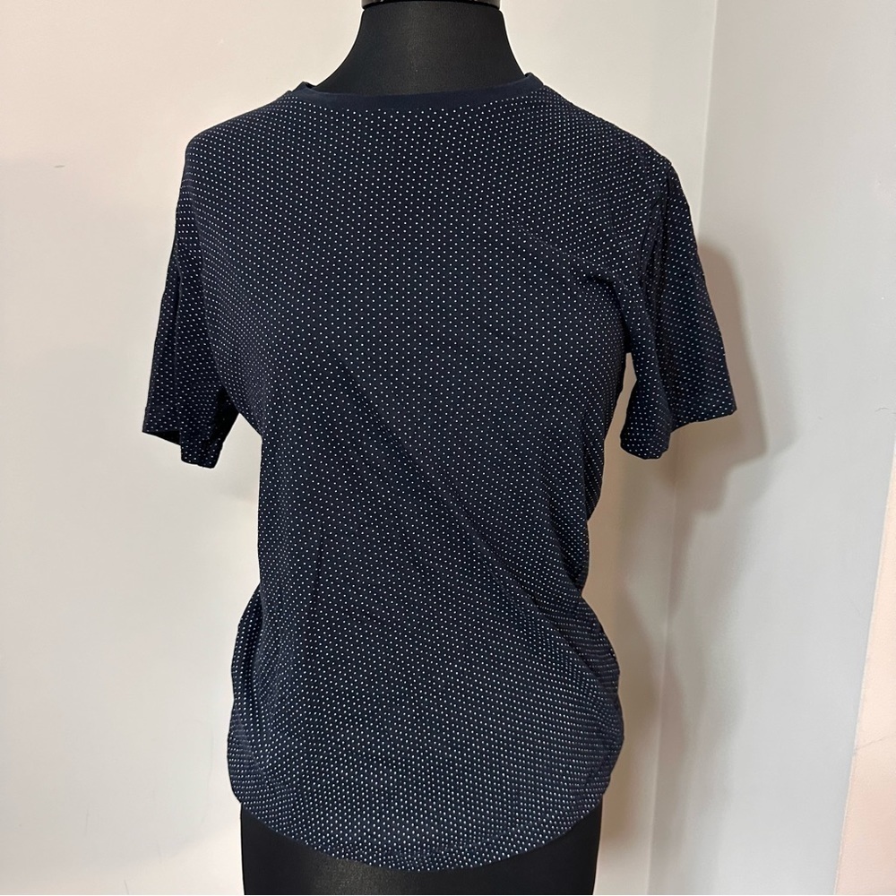 Denim & Flower Navy Polka Dot T-Shirt in Size Small